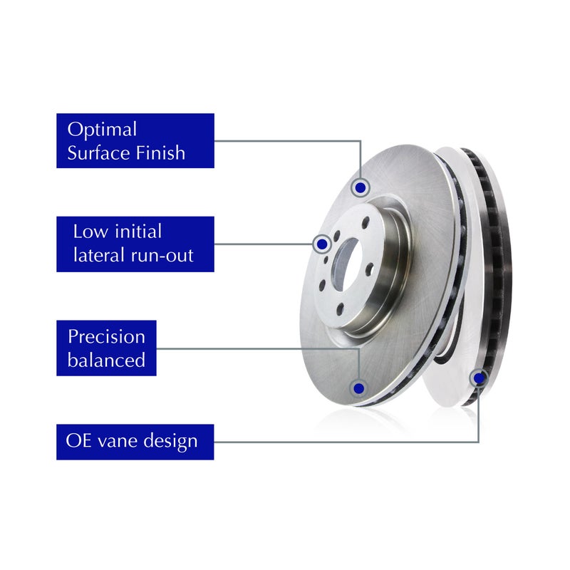 Centric Parts دوار فرامل أمامي سنتريك 121.40071 C-Tek يناسب موديلات مختارة من أكورا وهوندا - Image 3